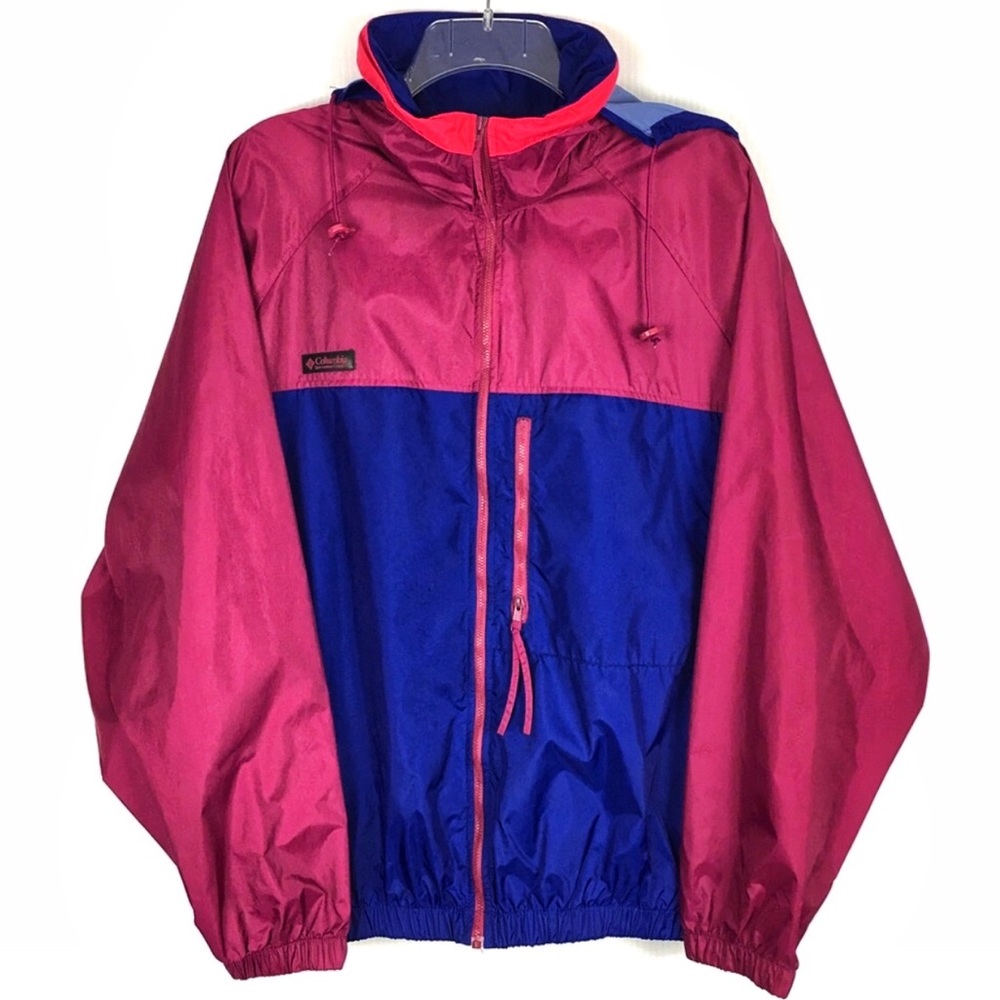 Columbia Windbreaker XL Retro Vintage Color-block